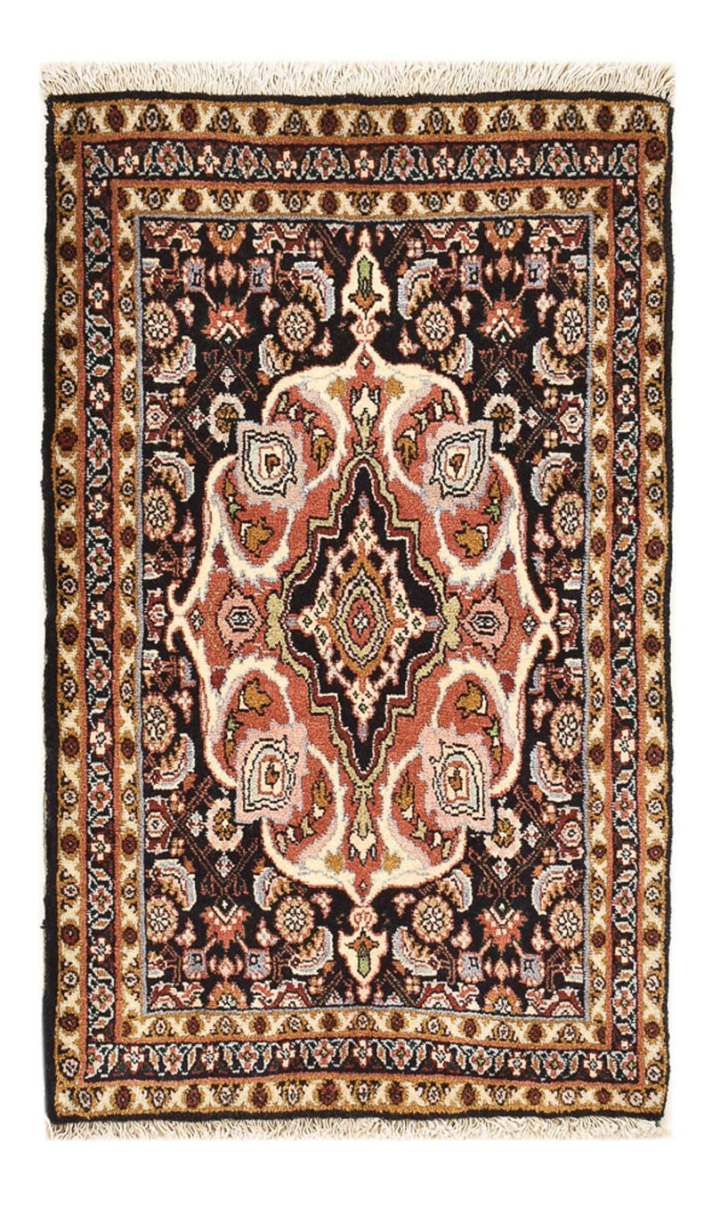 Persisk matta - Bijar - 70 x 50 cm - mörk beige