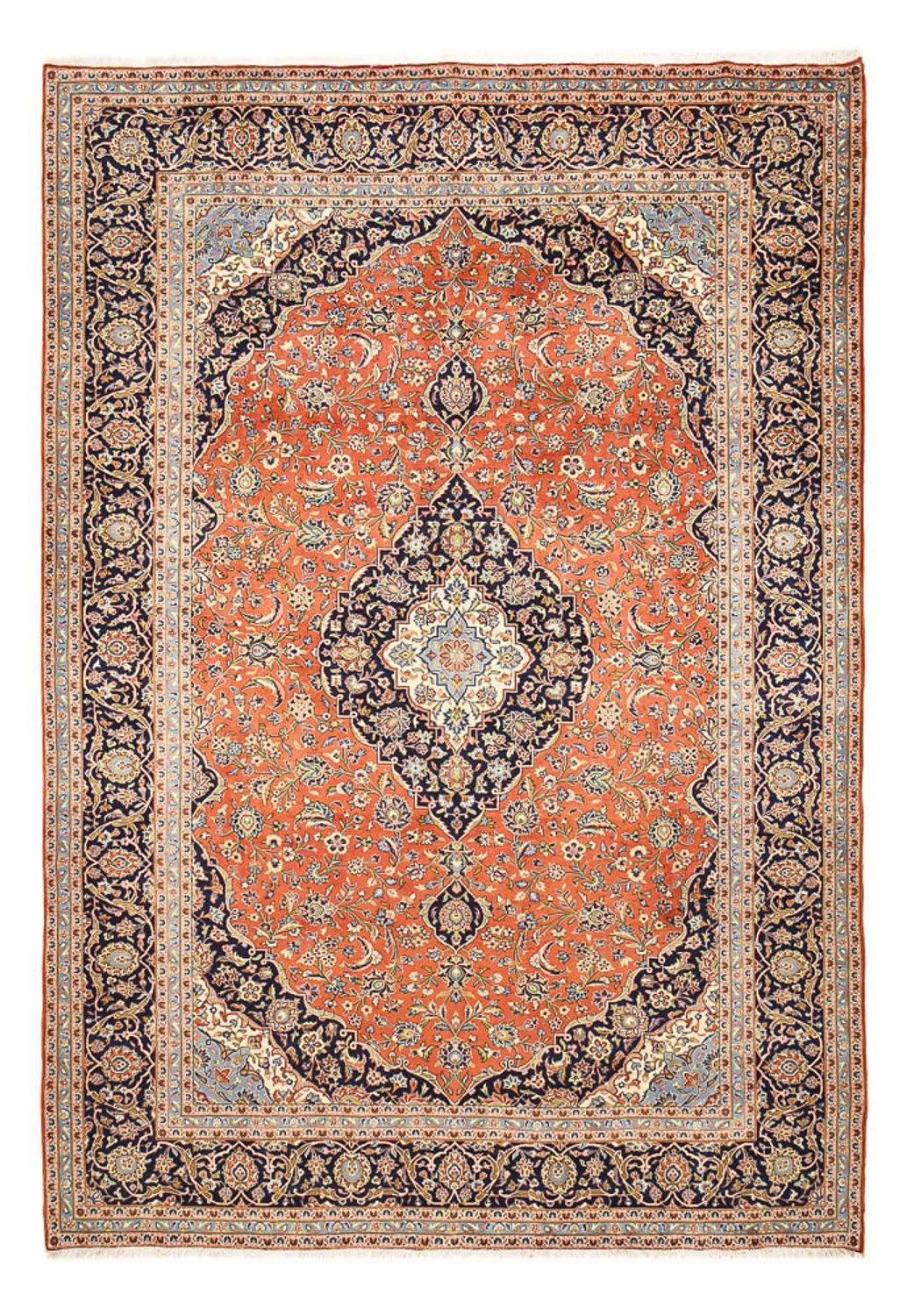 Persiska mattor - Keshan - Kungliga - 414 x 286 cm - orange