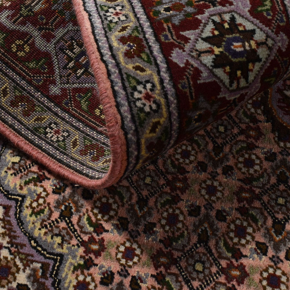 Persisk matta - Tabriz - Royal - 202 x 150 cm - ljusbrun