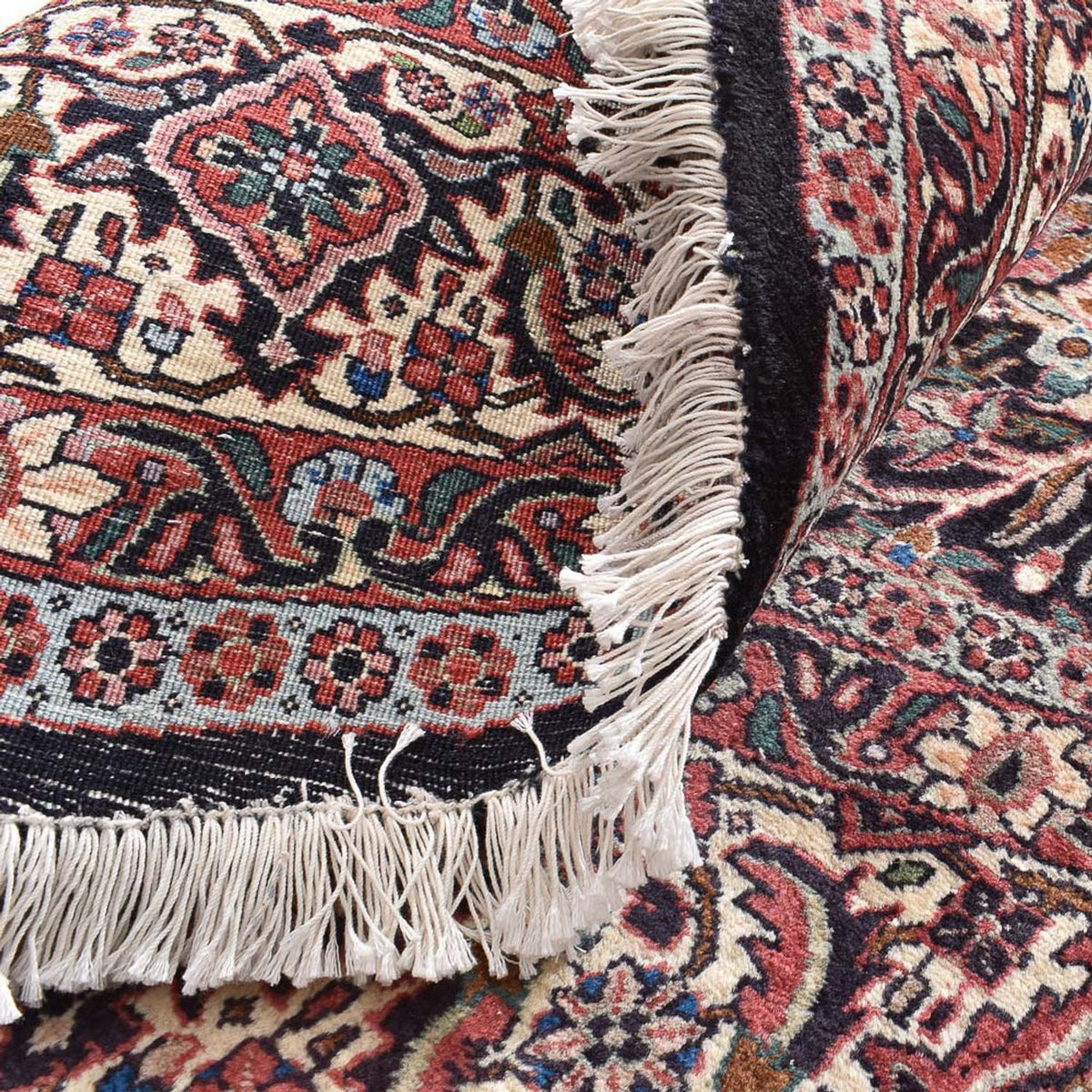 Persisk matta - Bijar runt  - 250 x 250 cm - ljusröd