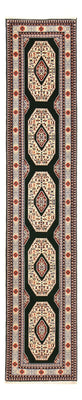 Runner Persisk matta - Tabriz - Premium - 372 x 74 cm - mörkblå