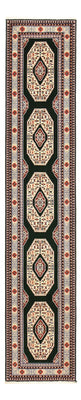 Runner Persisk matta - Tabriz - Premium - 370 x 75 cm - mörkblå