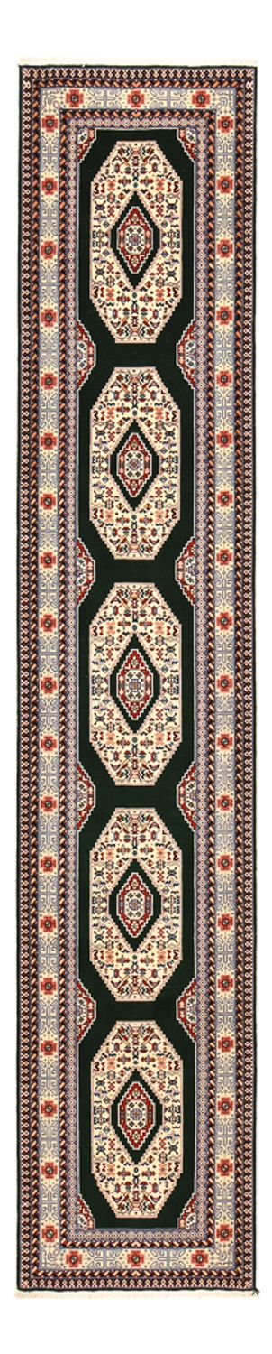 Runner Persisk matta - Tabriz - Premium - 370 x 75 cm - mörkblå