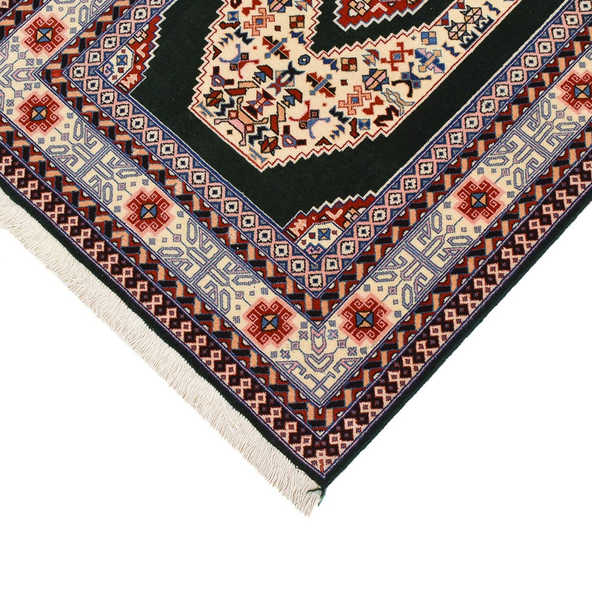 Runner Persisk matta - Tabriz - Premium - 370 x 75 cm - mörkblå