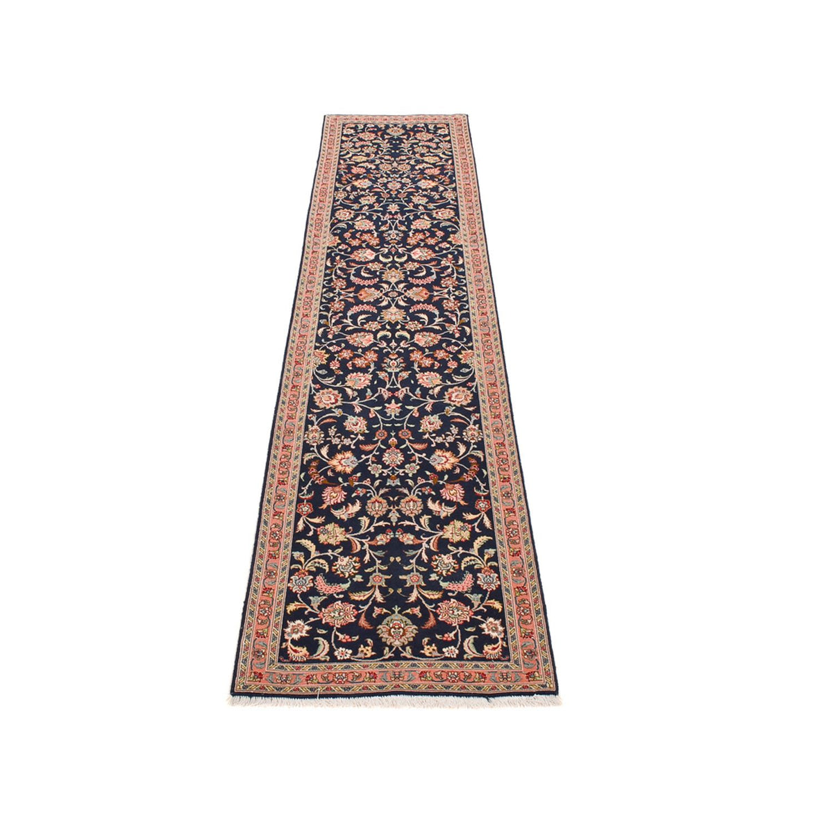 Runner Persisk matta - Tabriz - Premium - 300 x 68 cm - mörkblå