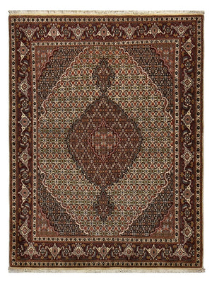 Persisk matta - Tabriz - Royal - 203 x 156 cm - ljusbrun