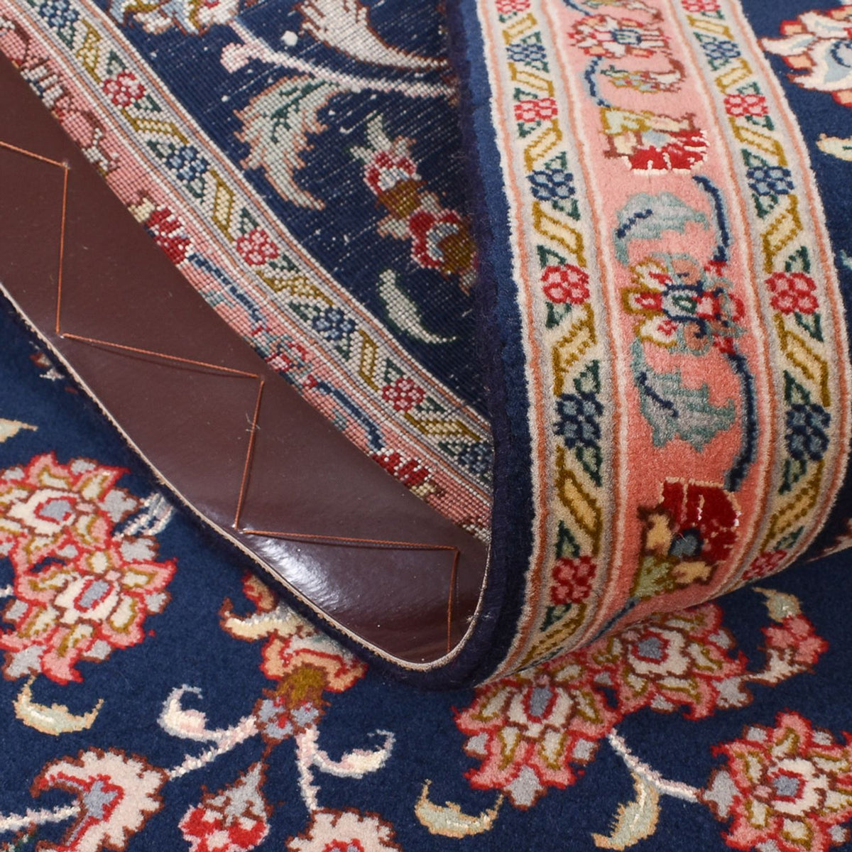 Runner Persisk matta - Tabriz - Premium - 293 x 65 cm - mörkblå