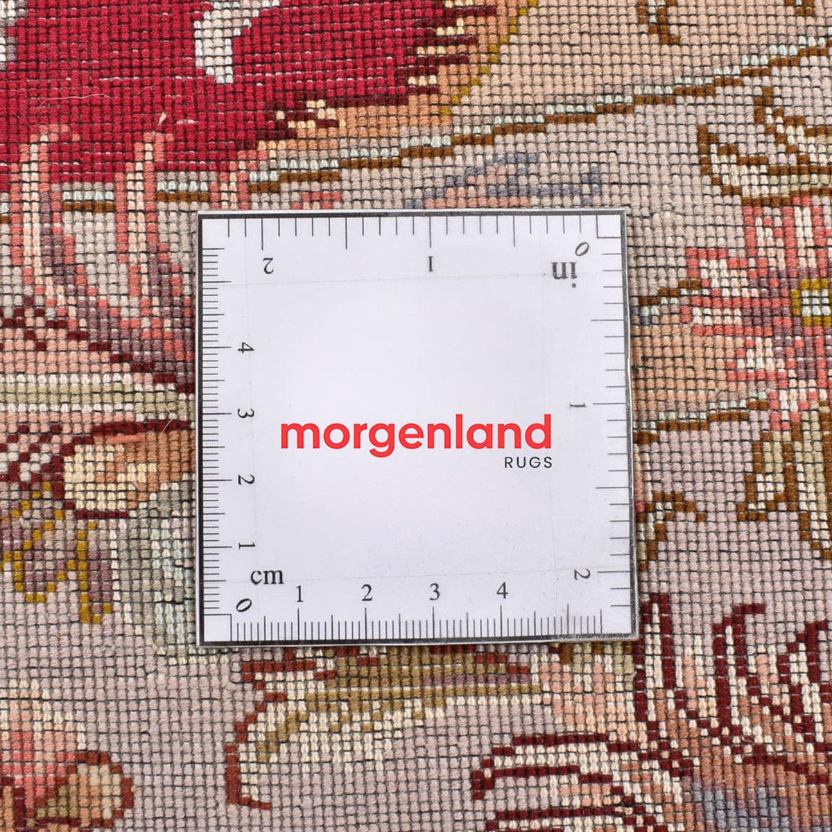 Persisk matta - Tabriz - Premium runt  - 200 x 200 cm - röd