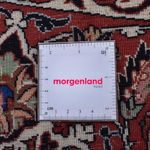 Persisk matta - Bijar runt  - 300 x 300 cm - mörkröd