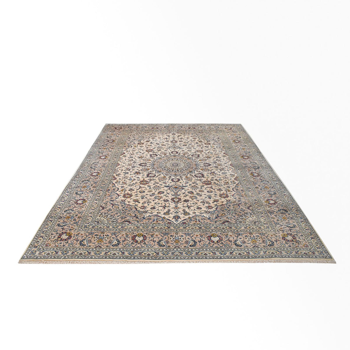 Persiska mattor - Keshan - Kungliga - 346 x 250 cm - sand