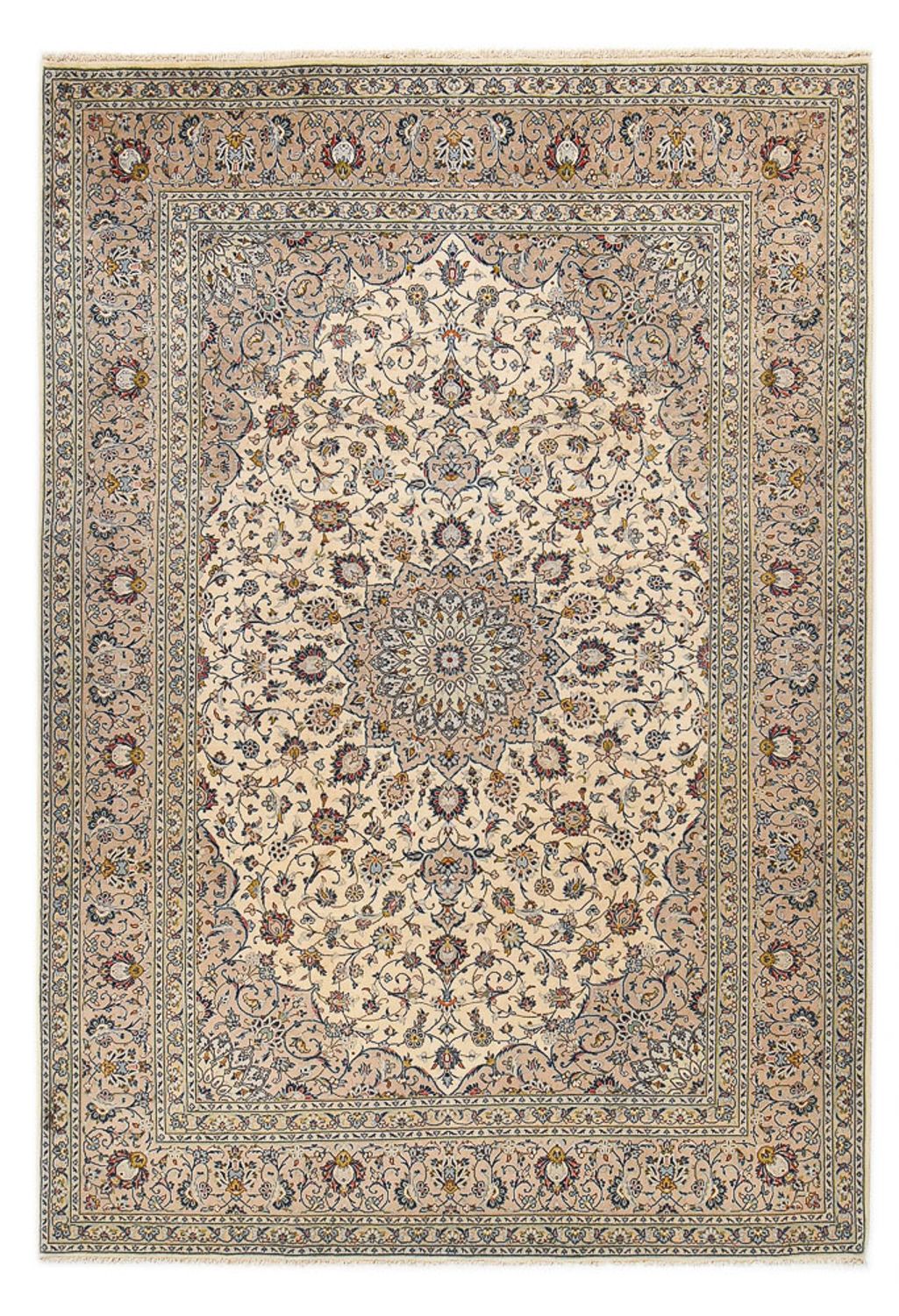 Persiska mattor - Keshan - Kungliga - 347 x 244 cm - sand
