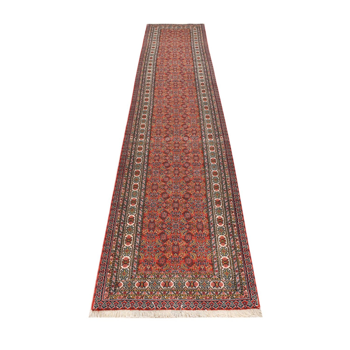 Runner Persisk matta - Tabriz - 380 x 70 cm - rost