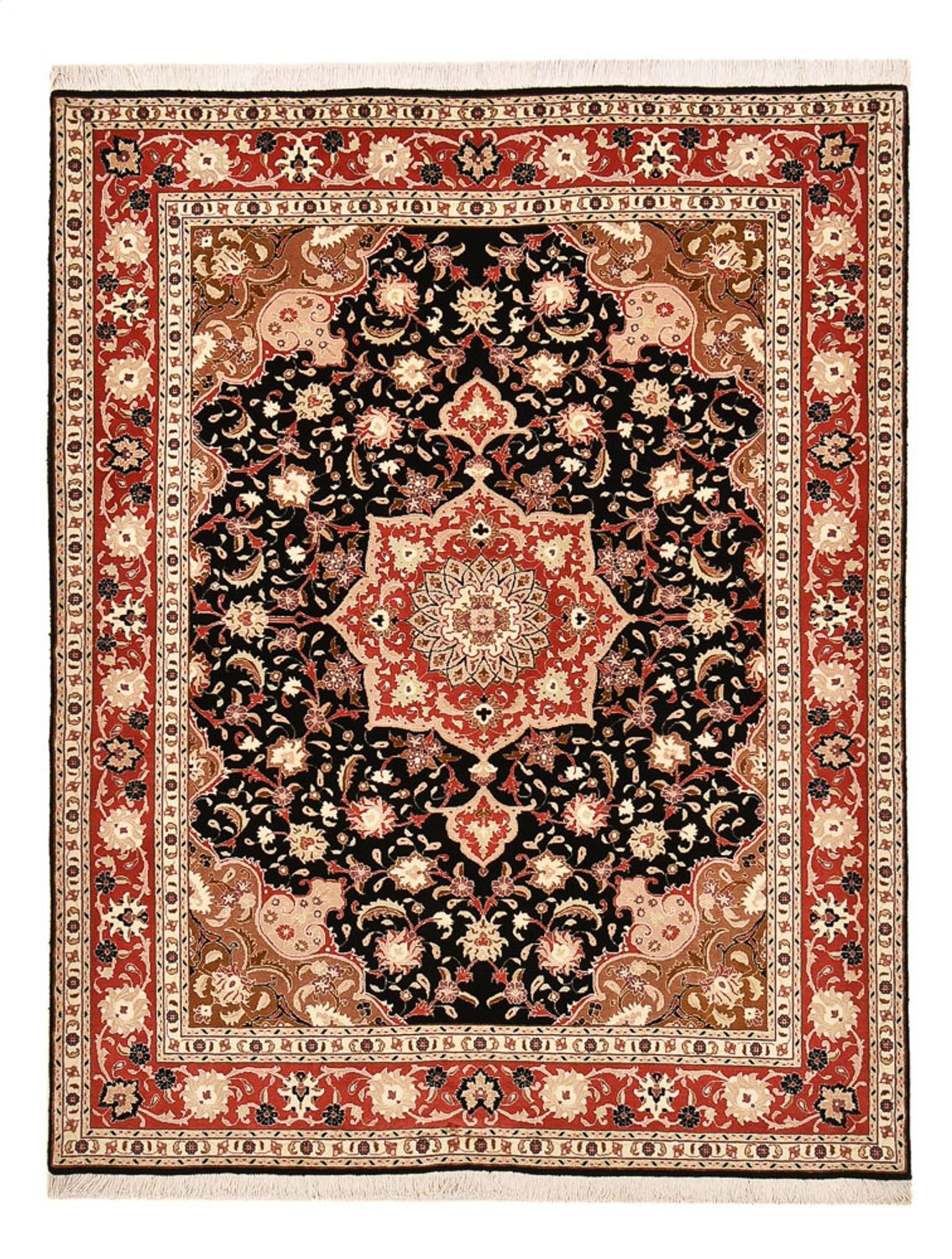 Persisk matta - Tabriz - Royal - 200 x 153 cm - mörkblå