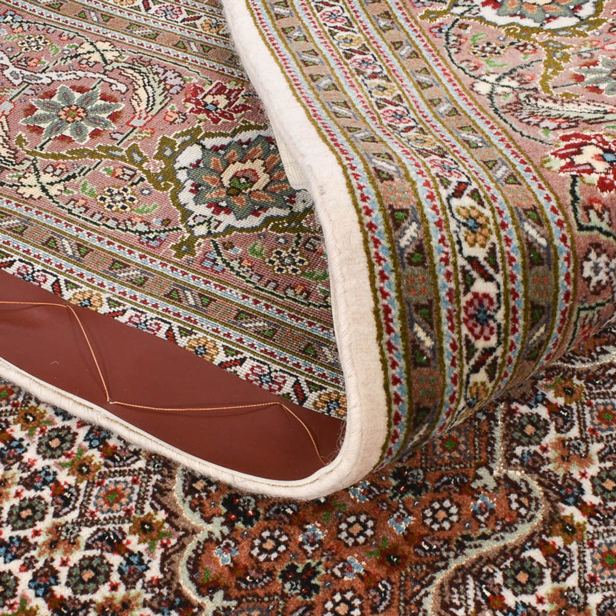 Runner Persisk matta - Tabriz - Royal - 400 x 202 cm - ljusröd