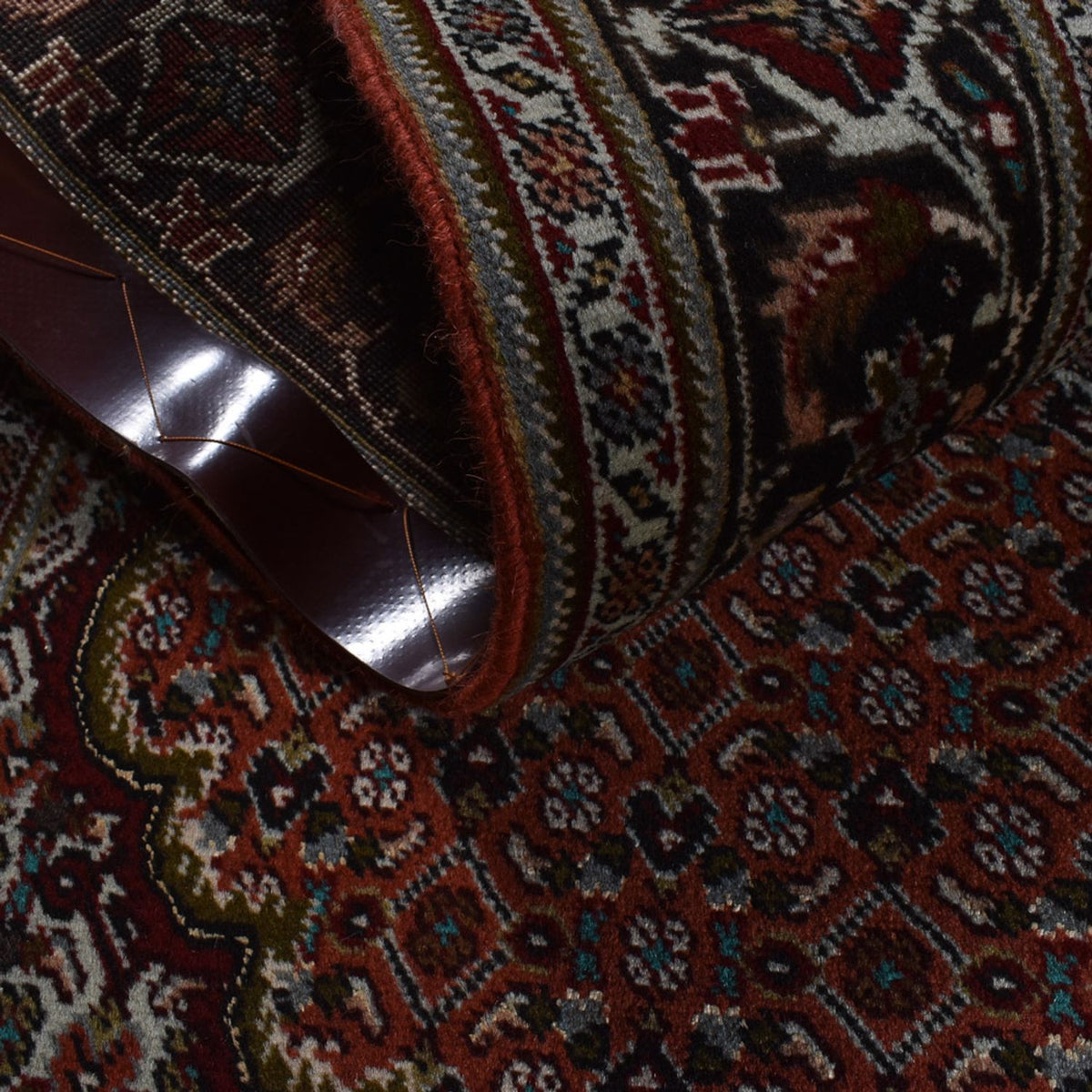 Persisk matta - Tabriz - Royal - 203 x 150 cm - mörkröd