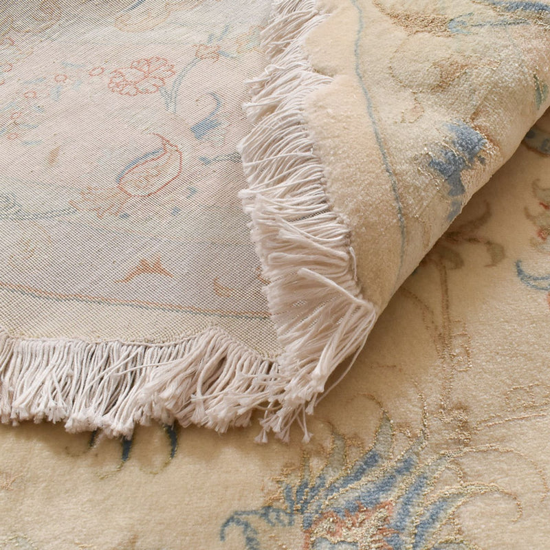 Persisk matta - Tabriz - Premium runt  - 250 x 250 cm - beige