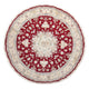 Persisk matta - Tabriz - Premium runt  - 250 x 250 cm - röd