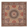 Tabriz - 60 Raj Mattan 253x260cm - Persisk matta - Kvadrat / Mörk beige / 253 x 260 cm Kvadrat