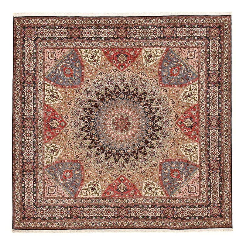Persisk matta - Tabriz - Premium - 260 x 253 cm - mörk beige