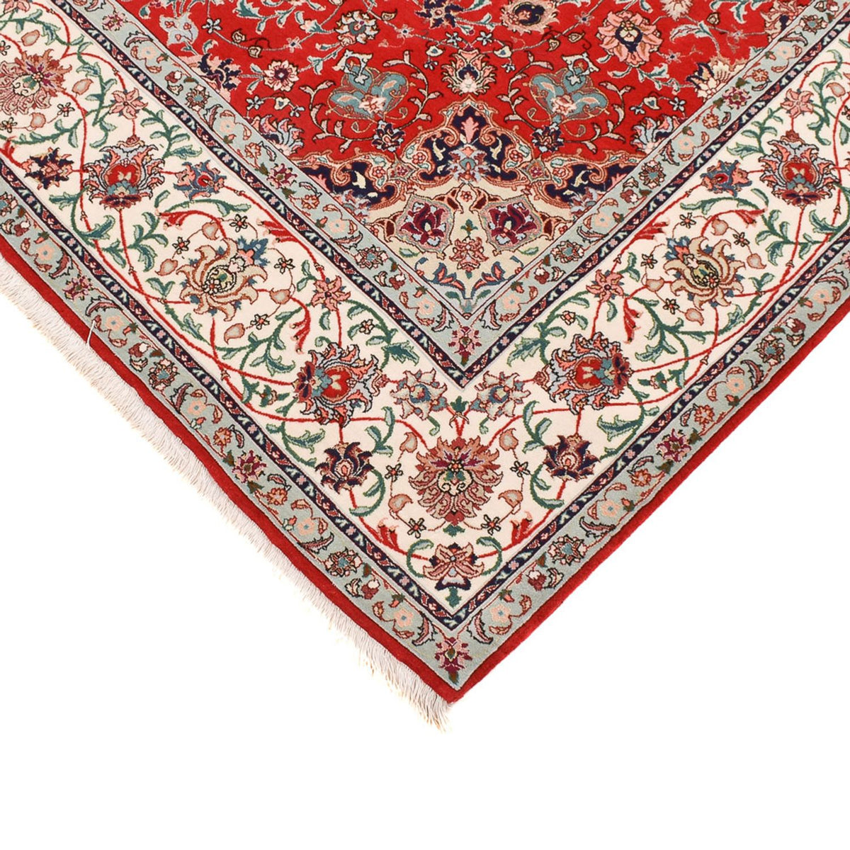 Persisk matta - Tabriz - Premium - 213 x 150 cm - röd