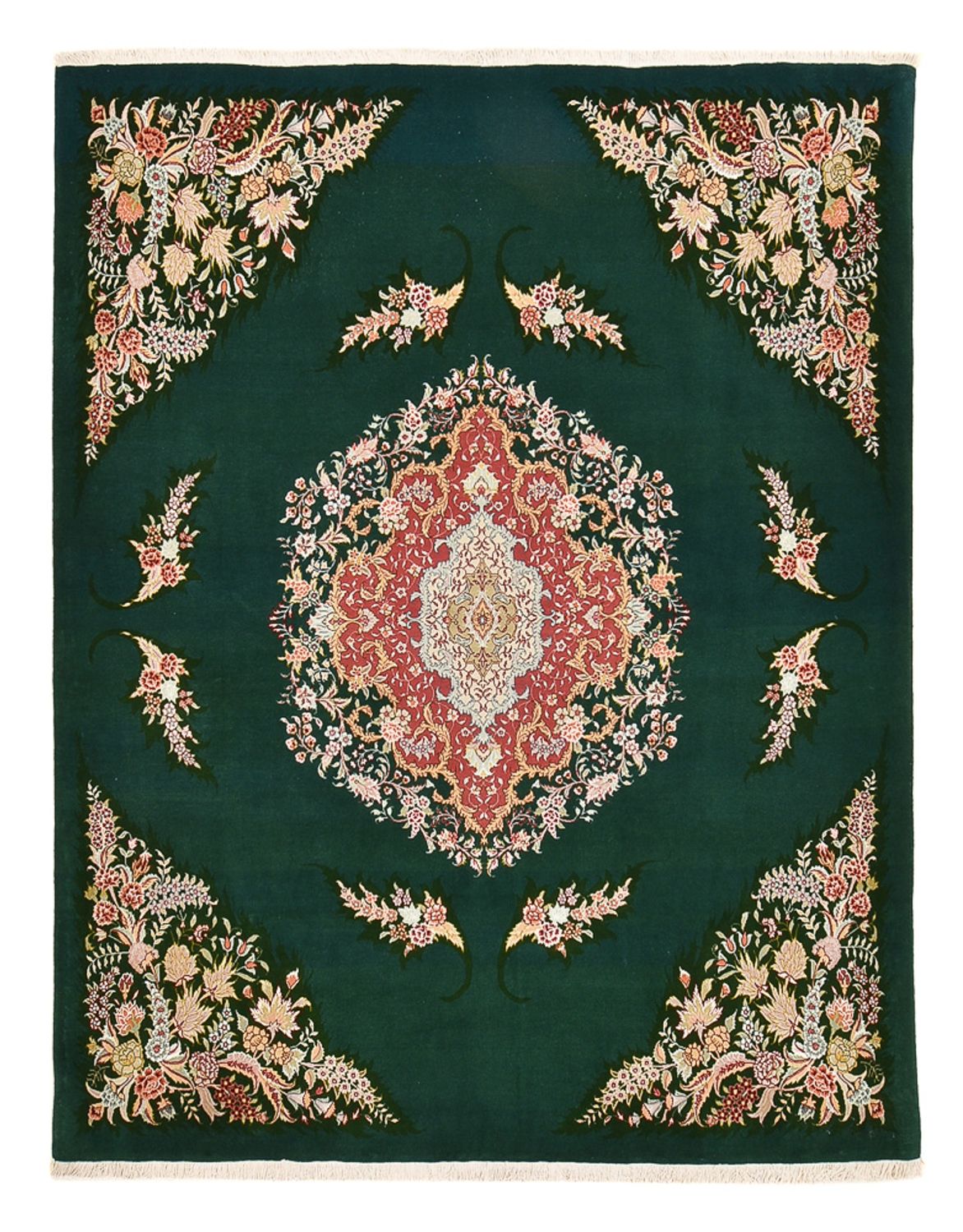 Persisk matta - Tabriz - Royal - 250 x 200 cm - grön