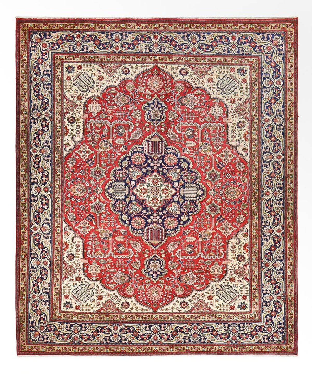 Persisk matta - Tabriz - Royal - 376 x 305 cm - röd