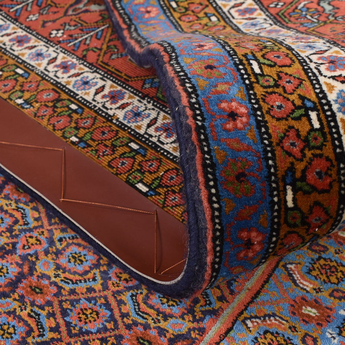 Gabbeh-matta - Kashkuli Persiska - 304 x 206 cm - mörkröd