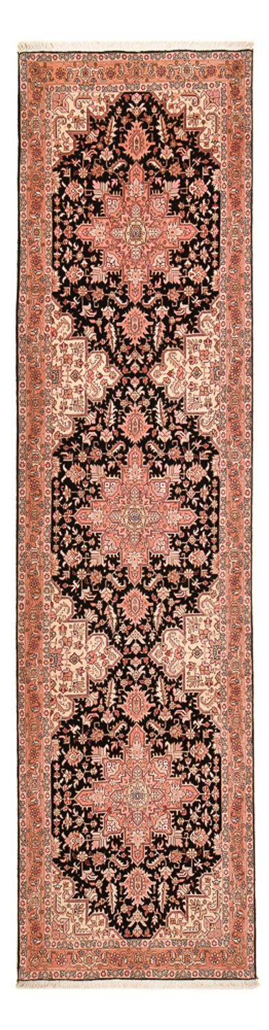 Runner Persisk matta - Tabriz - Premium - 350 x 91 cm - mörkblå