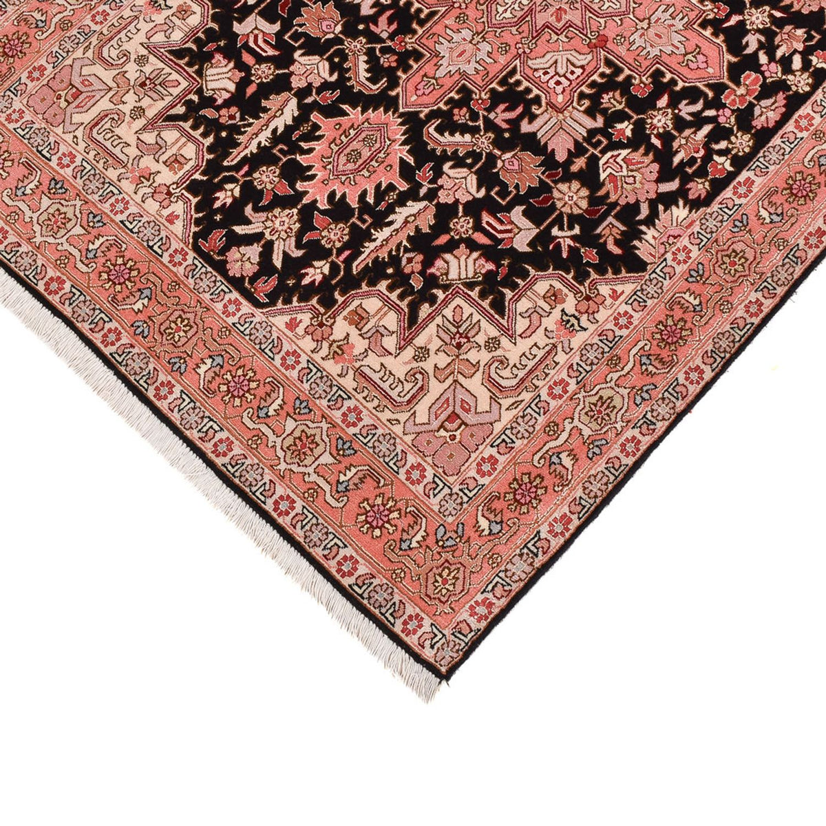 Runner Persisk matta - Tabriz - Premium - 350 x 91 cm - mörkblå
