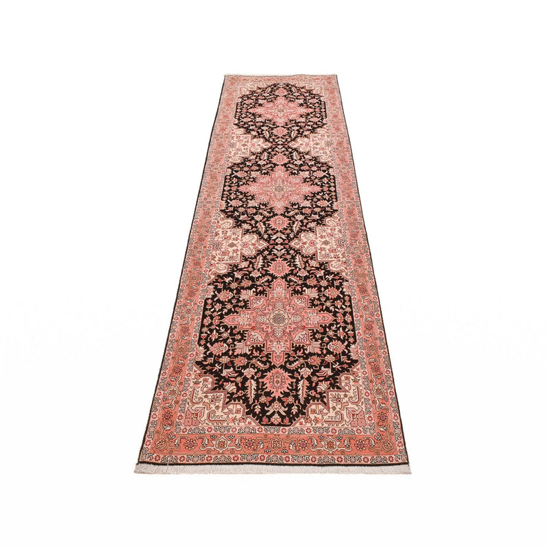 Runner Persisk matta - Tabriz - Premium - 350 x 91 cm - mörkblå
