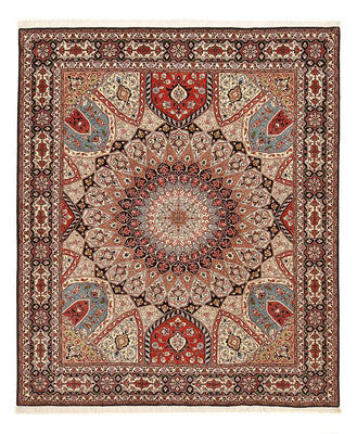 Persisk matta - Tabriz - Royal - 250 x 202 cm - mörk beige
