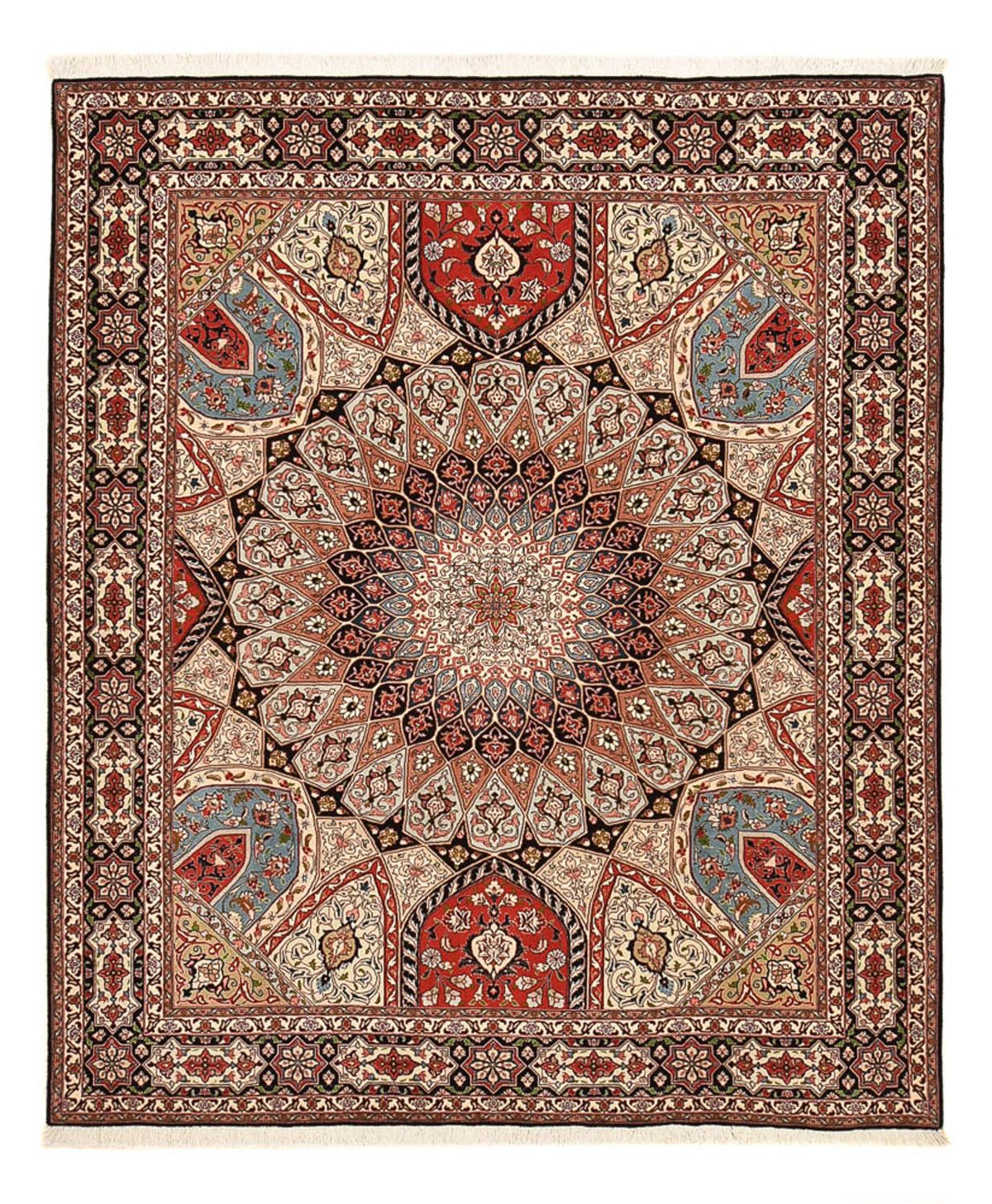 Persisk matta - Tabriz - Royal - 250 x 202 cm - mörk beige