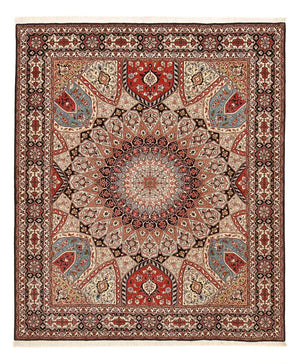 Persisk matta - Tabriz - Royal - 250 x 202 cm - mörk beige