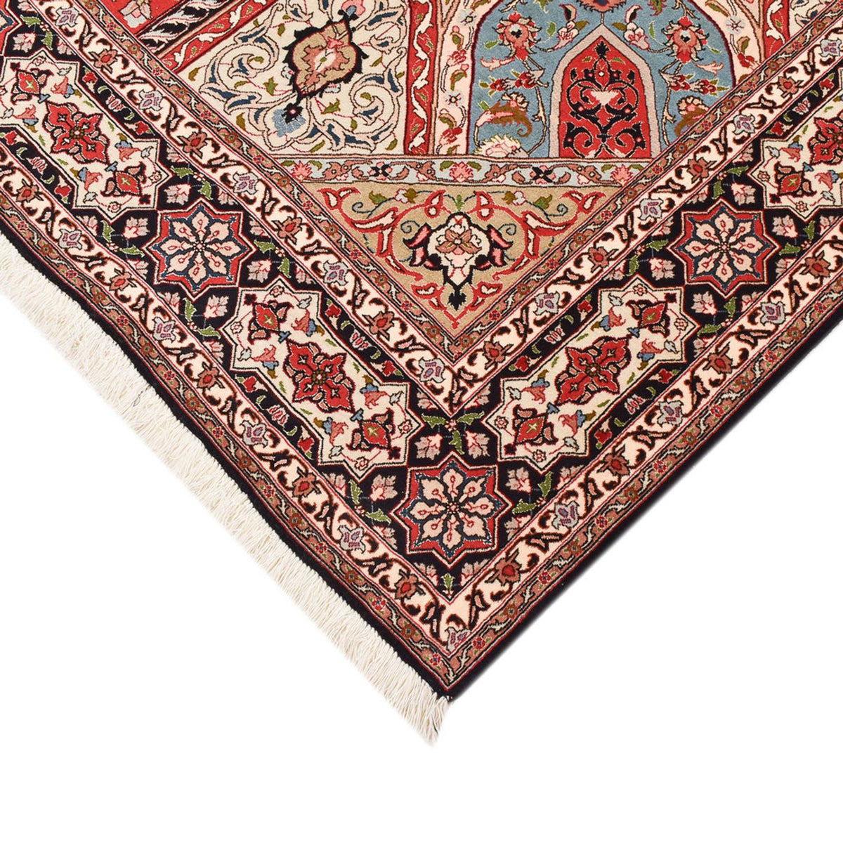 Persisk matta - Tabriz - Royal - 250 x 202 cm - mörk beige