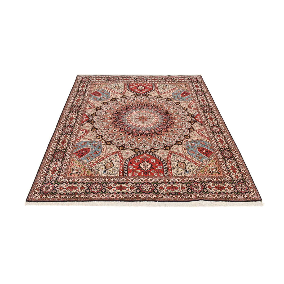 Persisk matta - Tabriz - Royal - 250 x 202 cm - mörk beige