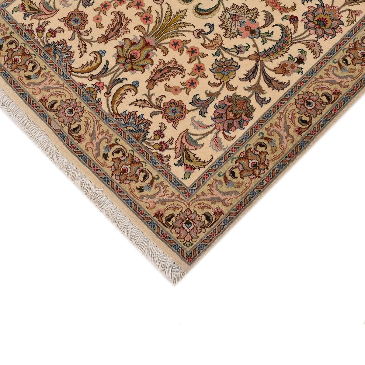 Runner Persisk matta - Tabriz - Royal - 405 x 84 cm - beige