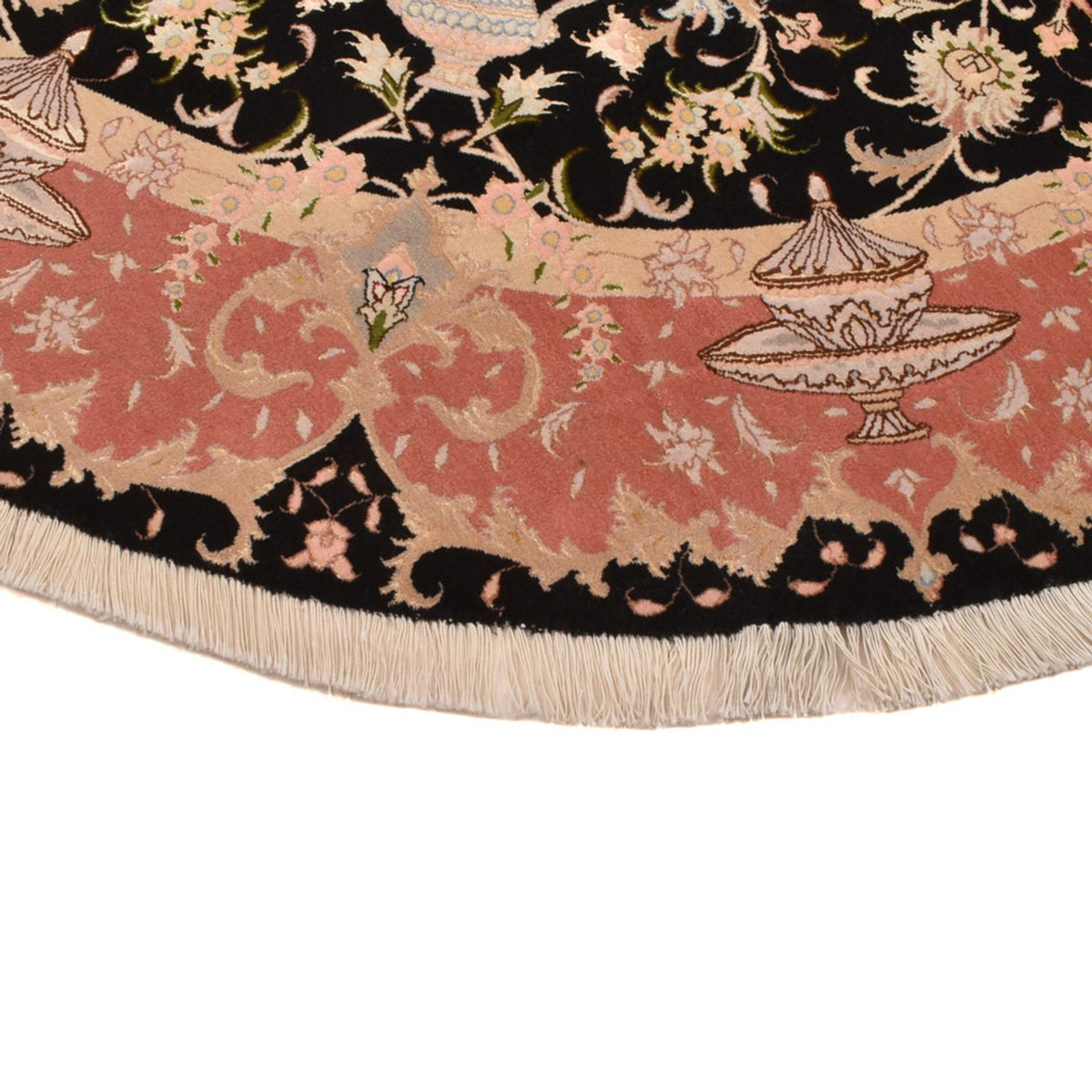 Persisk matta - Tabriz - Premium runt  - 200 x 200 cm - flerfärgad