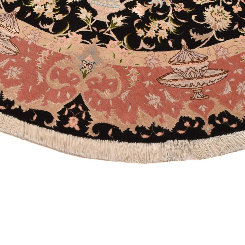 Persisk matta - Tabriz - Premium runt  - 200 x 200 cm - flerfärgad