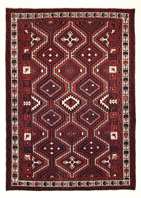 Gabbeh-matta - Loribaft Persian - 302 x 222 cm - bordeaux röd
