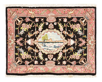 Persisk matta - Tabriz - Royal - 72 x 55 cm - mörkblå