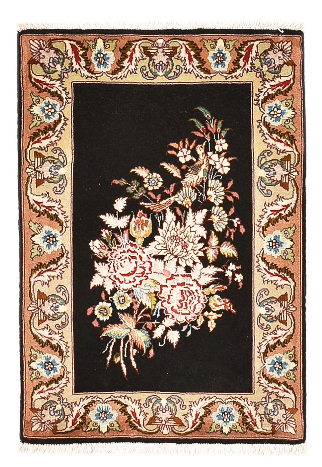 Persisk matta - Tabriz - Royal - 76 x 52 cm - mörkblå