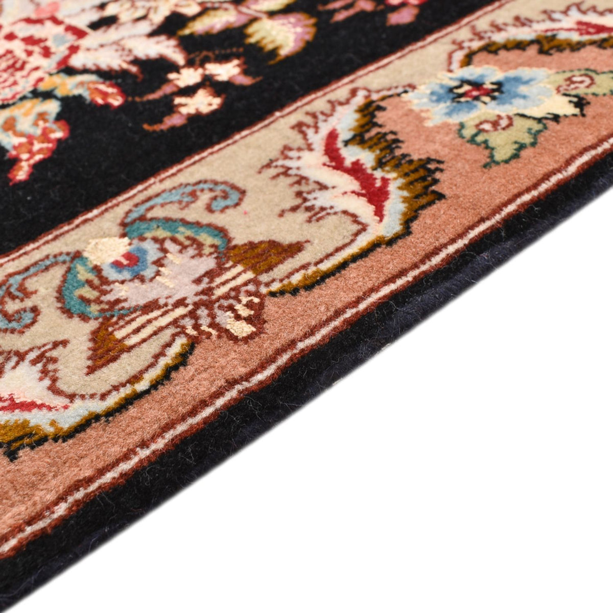 Persisk matta - Tabriz - Royal - 76 x 52 cm - mörkblå