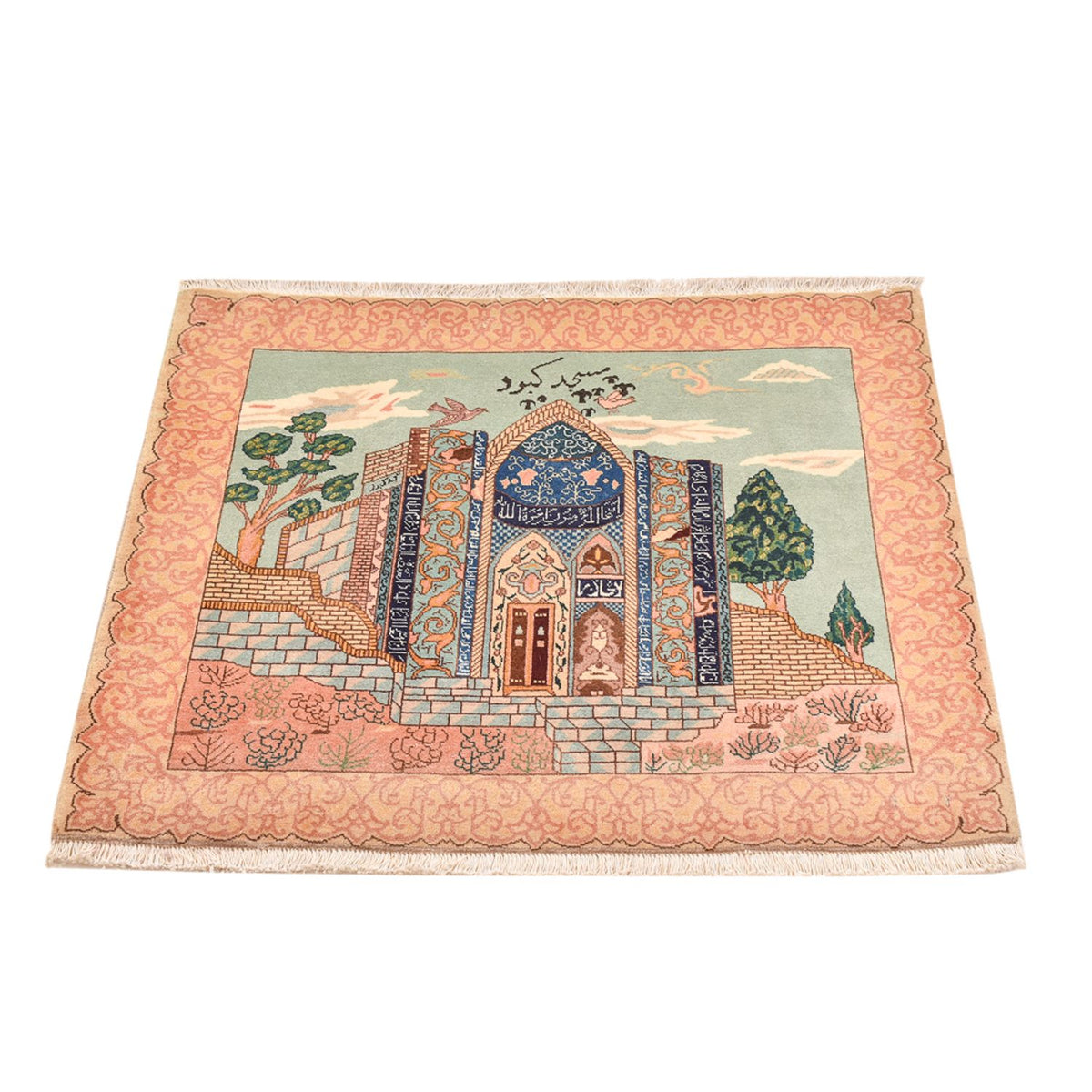 Persisk matta - Tabriz - Royal - 87 x 72 cm - flerfärgad