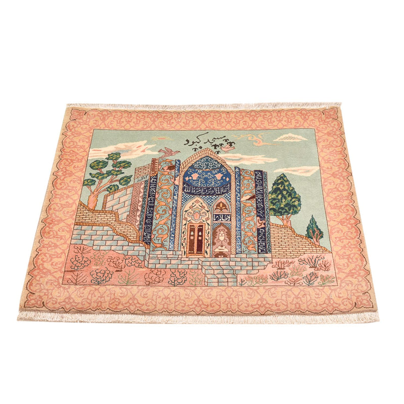 Persisk matta - Tabriz - Royal - 87 x 72 cm - flerfärgad
