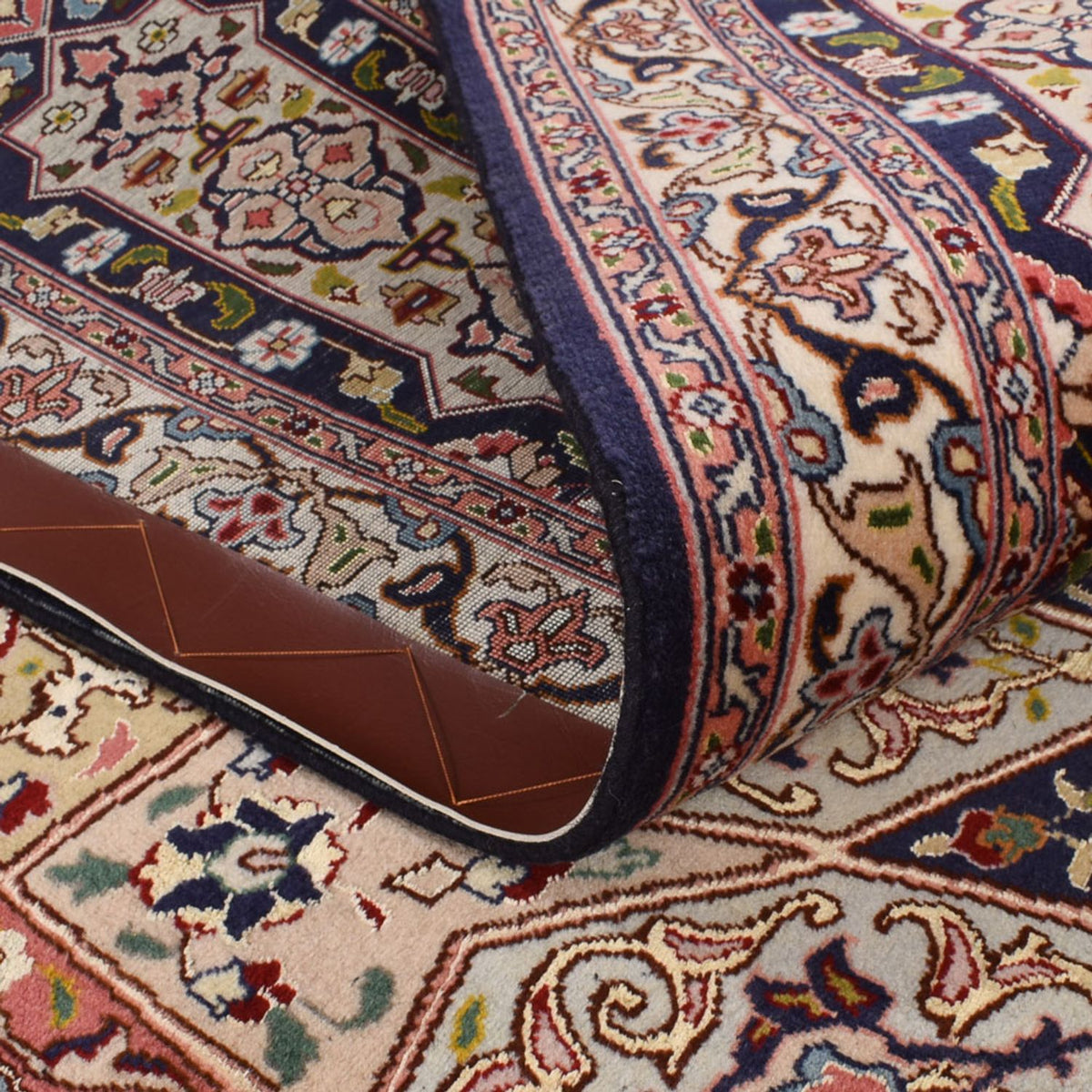 Persisk matta - Tabriz - Royal kvadrat  - 254 x 248 cm - mörk beige