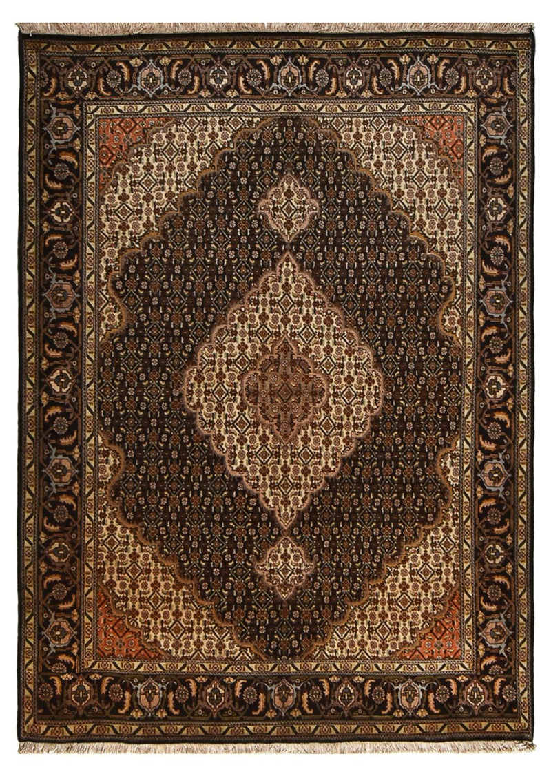 Persisk matta - Tabriz - Royal - 205 x 146 cm - mörkbrun