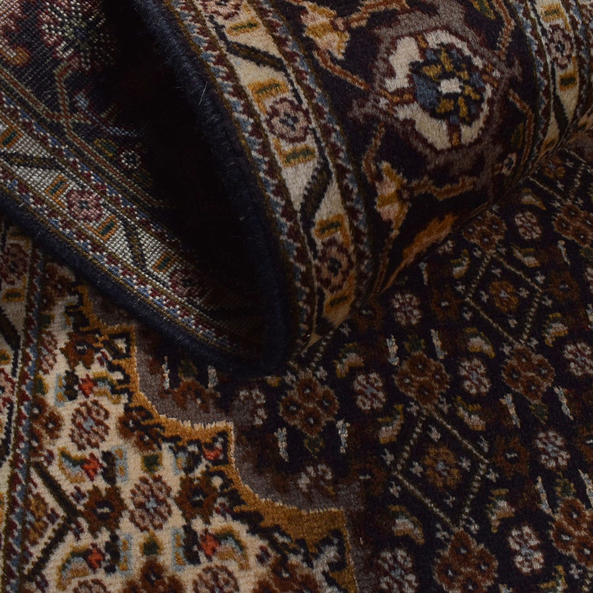 Persisk matta - Tabriz - Royal - 205 x 146 cm - mörkbrun