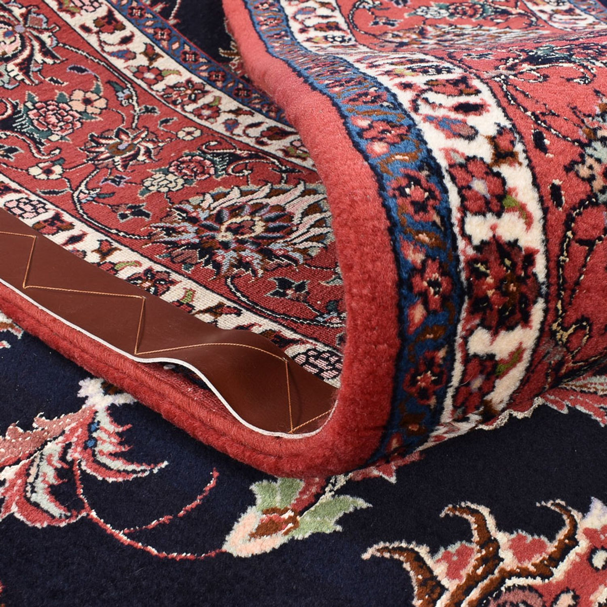 Persisk matta - Bijar - 298 x 202 cm - mörkblå