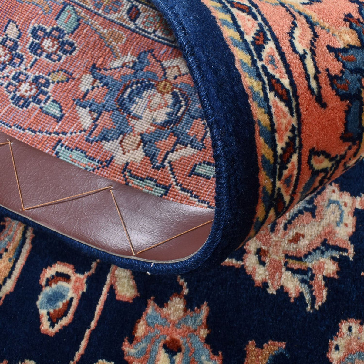 Persisk matta - Classic - 170 x 136 cm - mörkblå