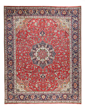 Persisk matta - Tabriz - Royal - 387 x 300 cm - röd
